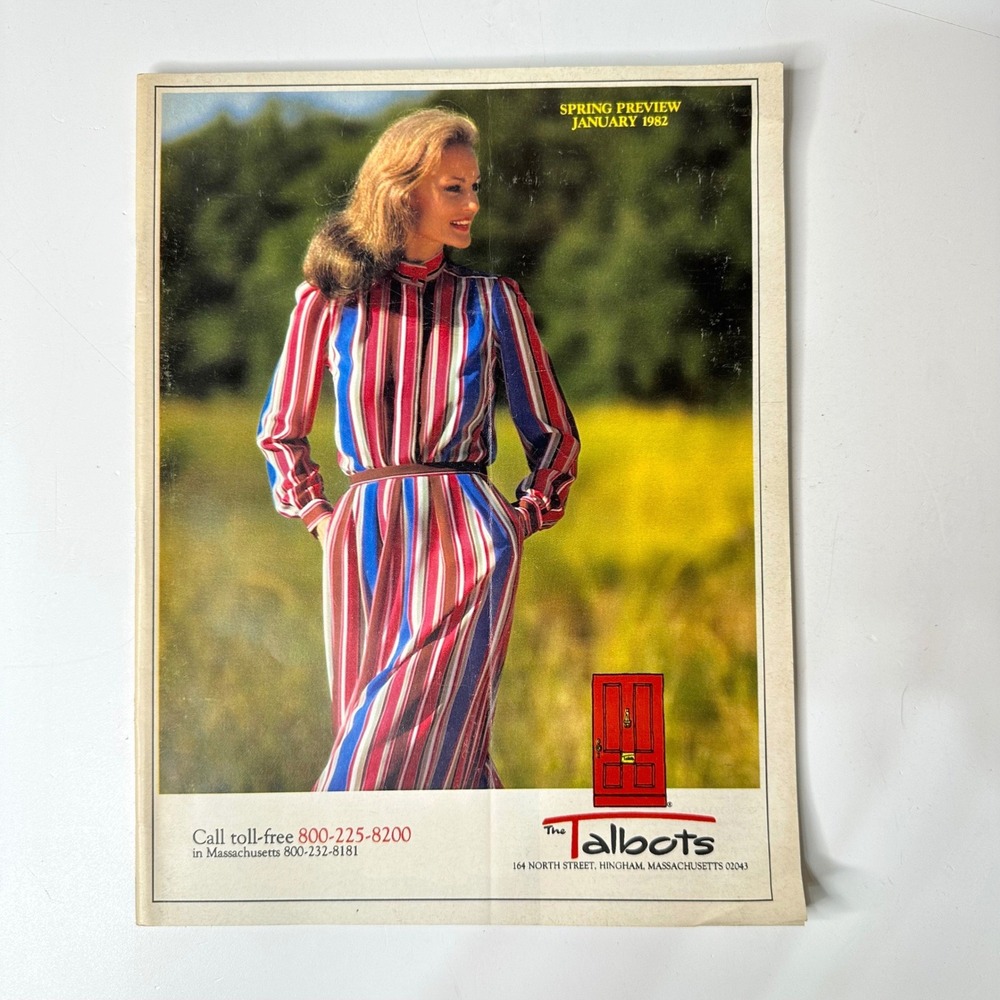 January 1982 Talbots Spring Preview Catalog 80s Preppy Fashion Vintage Ephemera